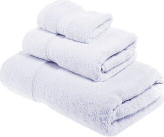 Highly Absorbent Egyptian Cotton 3-Piece Ultra Plush Solid Assorted Towel Set