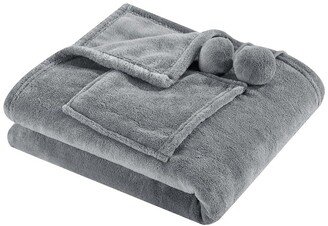 Bruin Soft Plush Fleece Wrap - Grey