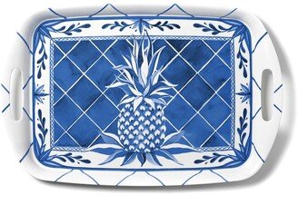 Bamboo Table Blue Pineapple Shatter-Resistant Bamboo Serving Tray