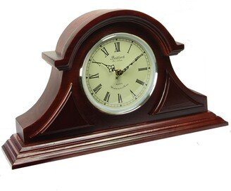 Bedford Clock Collection Tambour Mantel Clock with Chimes