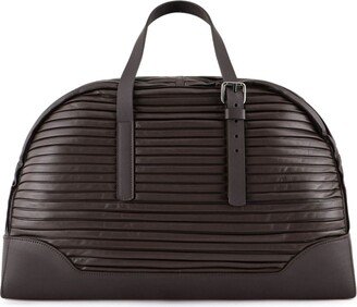 Ribbed Leather Holdall