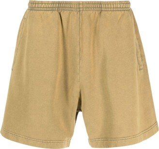 Logo-Appliqué Cotton Track Shorts-AA