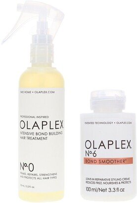 No.0 Intensive Bond Building Treatment 5.2Oz & No. 6 Bond Smoother Reparative Styling Creme 3.3Oz Combo Pack