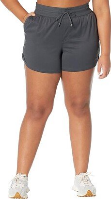 Plus Size Aphrodite Motion Shorts (Asphalt Grey) Women's Shorts