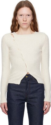 White Le Chouchou 'La Maille Pau' Cardigan