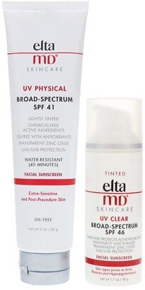 Eltamd 4.7Oz Uv Clear Tinted Facial Sunscreen Combo Pack