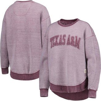 Women's Pressbox Maroon Texas A&M Aggies Ponchoville Pullover Sweatshirt