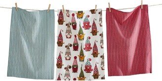 tagltd Hanging With My Gnomies Dishtowel Set of 3