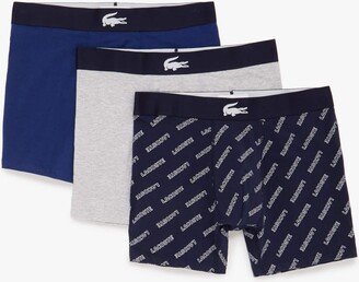 Men’s Crocodile Waist Long Boxer Brief 3-Pack