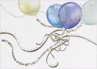 JAM Paper & Envelope JAM Paper Blank Sympathy Cards Set Get Well Balloons 526M0435WB