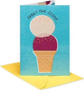 Carlton Cards 'Here's The Scoop' Birthday Card