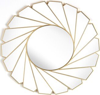 Mirrorize Round Framed Decorative Vanity Wall Mirror, 24