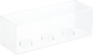 Luxe Acrylic Triple Baseball Display Cube Clear