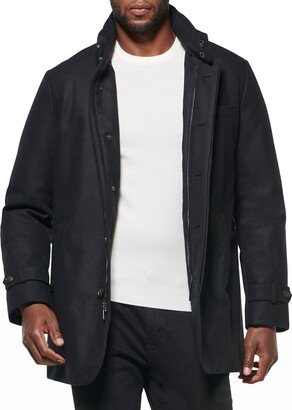 Men's Slim Hooded Car Coat-AA