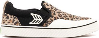 Skate Pro leopard sneakers