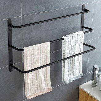 hommetree Multipurpose Stainless Steel Stagger Layers Wall Mounted Towel Rack