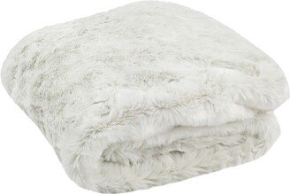 Faux Chinchilla Fur Throw