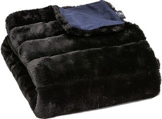 Luxe Faux Fur Quilted Throw