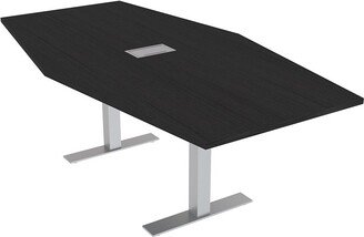 Skutchi Designs, Inc. 7 Ft Hexagon Conference Table With Metal T-Bases And Electrical Module