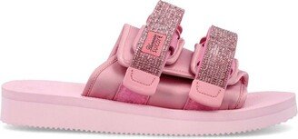 X Suicoke Embellished Touch Strap Slides