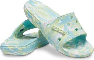 Classic Slide - Tie-Dye Graphics (Pure Water/Multi Marbled Tie-Dye) Shoes