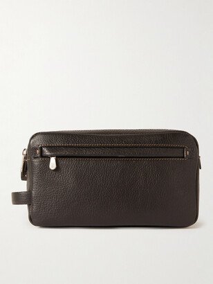 Full-Grain Leather Wash Bag-AA