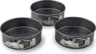 Collections Etc Personal-Sized Non-Stick Spring form Pans - Set of 3