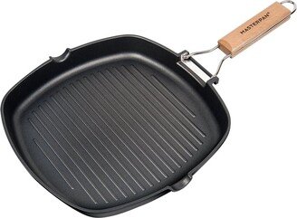 Masterpan Nonstick 11In Grill Pan With Folding Handle