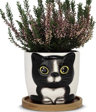 Window Garden Cat Planter - Large Kitty Pot for Indoor House Plants, Succulents, Flowers and Herbs - Cute Planters, Great Gift for Cat Lovers for Chri