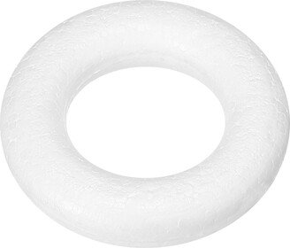 Unique Bargains 1.6 Inch Foam Wreath Forms Round Craft Rings for DIY Art Crafts Pack of 1 - White