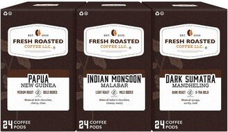 Fresh Roasted Coffee - South Pacific Variety Pack - 72CT Single Serve Pods