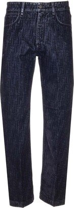 Button Detailed Straight Leg Jeans