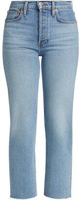 High-Rise Straight-Fit Jeans