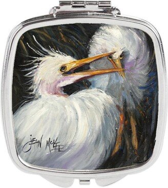 JMK1213SCM White Egret Compact Mirror