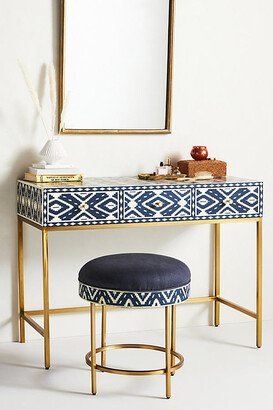 Ikat Inlay Vanity Table