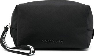 Bimba y Lola Logo-Strap Makeup Bag