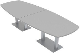 Skutchi Designs, Inc. 10 Person Modular Arc Boat Conference Table Square Metal Bases 10 Ft