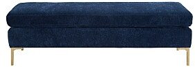 Delilah Textured Velvet Bench