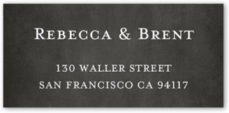 Address Labels: Laurel Union Address Label, Grey, Matte