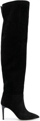 Stiletto 100mm thigh-length suede boots-AA