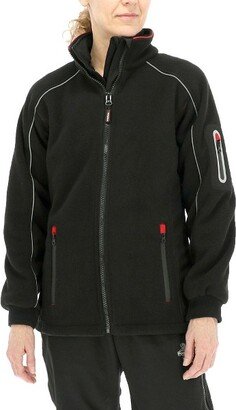 Women's Warm Hybrid Fleece Jacket (Black, X-Large)