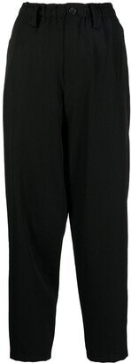 Cropped Tapered-Leg Trousers-AH