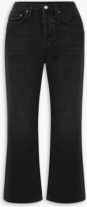 High-rise kick-flare jeans