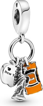 Sterling Silver Symbols of New York City Dangle Charm