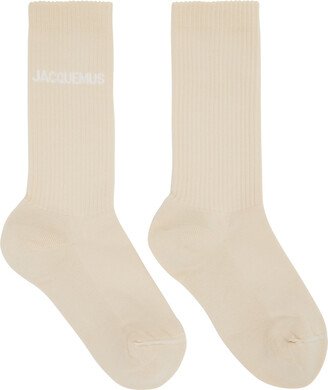 Beige Le Chouchou 'Les Chaussettes Jacquemus' Socks