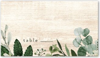 Wedding Place Cards: Naturally Green Wedding Place Card, White, Placecard, Matte, Signature Smooth Cardstock