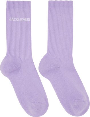 Purple Le Papier 'Les Chaussettes Jacquemus' Socks