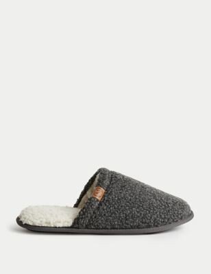 Fleece Lined Mule Slippers with Freshfeet™