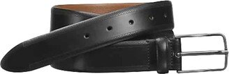 Men's Embossed Leather Belt Black