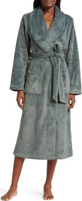 Shawl Collar Plush Longline Robe